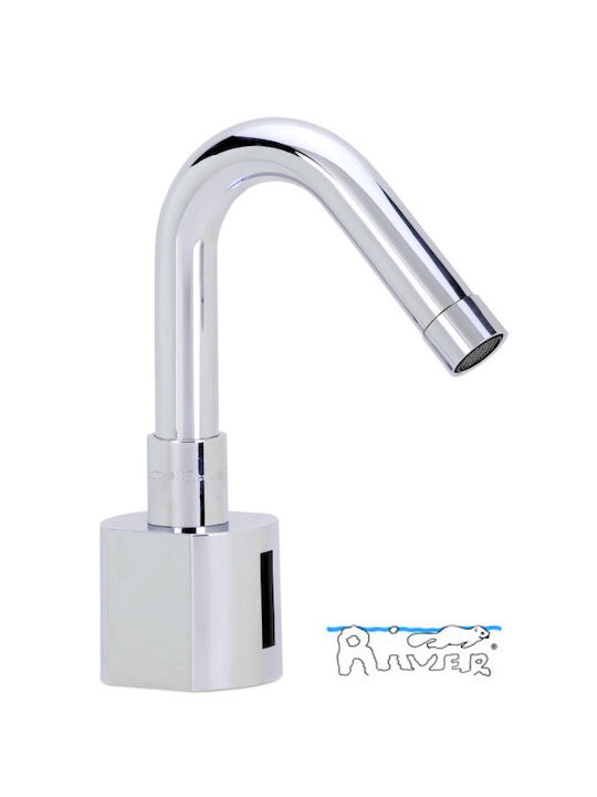 River E2062-2 Sink Faucet with Photocell Sensor Silver