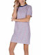 My Dress White Love Summer Mini T-Shirt Dress Knitted
