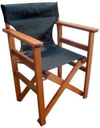 Καρέκλα Σκηνοθέτη Ξύλινη 5168 G Μαύρο 60x51x86εκ.