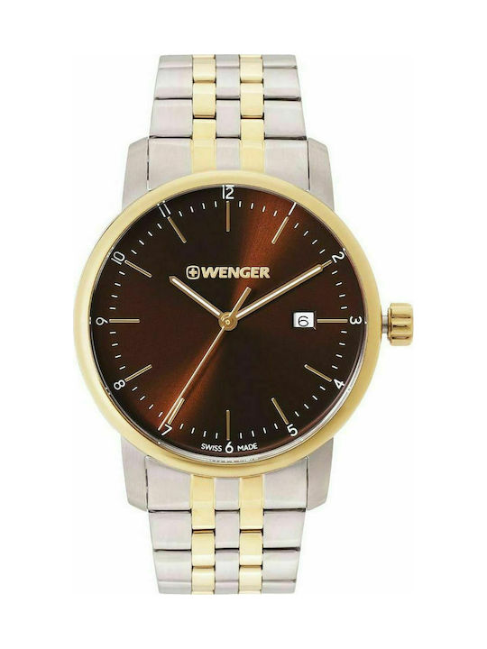 Wenger Urban Watch Battery with Silver Metal Br...