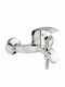 Idamix Mixing Bathtub Shower Faucet Silver