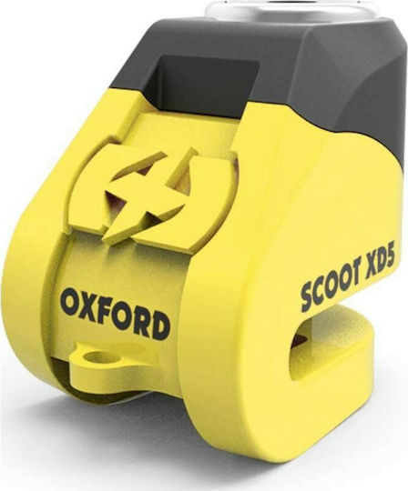 Oxford Scoot XD5 Катинар за мотоциклет с диаметър на бравата 5мм Жълт Цвят