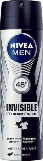 Nivea Men Invisible for Black & White 48h Anti-transpirant Αποσμητικό 48h σε Spray 200ml