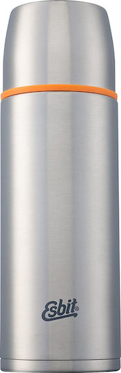 Esbit Steel Vacuum Flask Flasche Thermosflasche Rostfreier Stahl BPA Frei 1lt Silber mit Kappenbecher