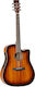 Tanglewood Semi-acustic Chitară TW5 KOA Chitare acustice cu decupaj Sunburst