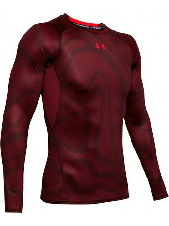 Under Armour HeatGear Armor 1345721 615 Herren Thermo Langarmshirt Rot Skroutz