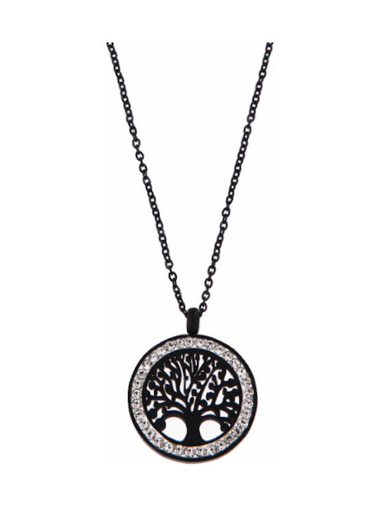 Tree of life necklace - BLACK