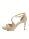 Ellen Women's Sandals Nude with Thin High Heel