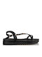 Envie Shoes Women's Flat Sandals Flatforms in Black Color