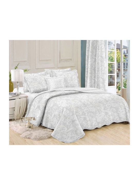 Adam Home 7010 Σετ Κουβερλί Μονό Microfiber Γκρι 160x220cm 2τμχ