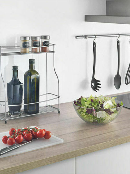 Metaltex Tabletop Balsamico Metal Base 35x35x37cm Silver