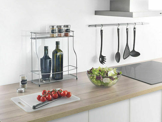 Metaltex Metallische Tischbasis Balsamico 35x35x37cm Silber
