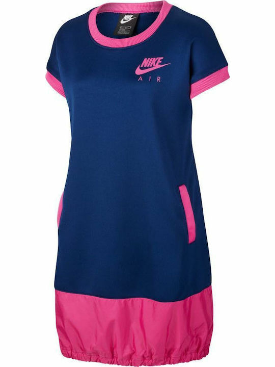 Nike Air Παιδικό Φόρεμα Κοντομάνικο Μπλε