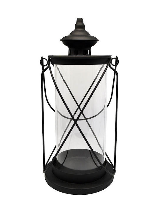 Ankor Μαύρο Ματ Lantern Metallic Tabletop Black 16x16x34.5εκ. 1pcs