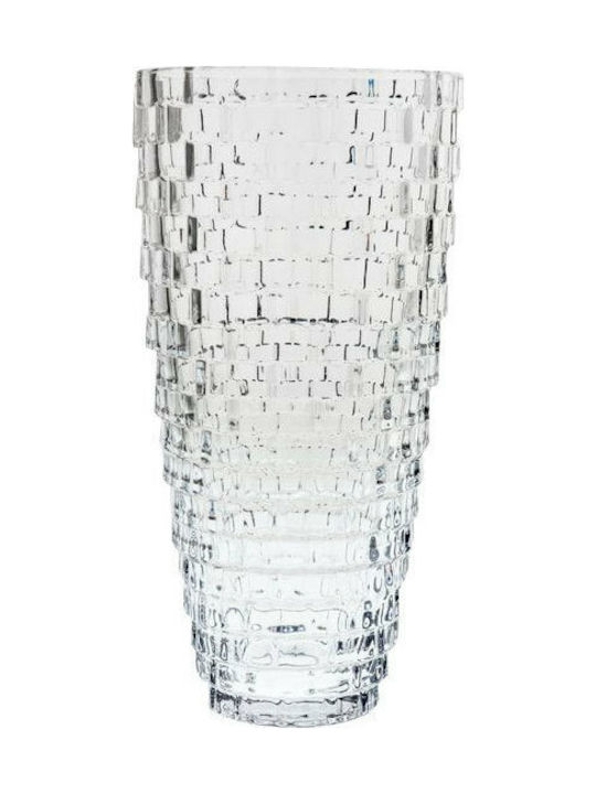 Decorative Vase Transparent 15x15x30cm