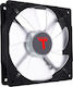 Riotoro Cross-X Classic Ventilator Pentru Carcasă 120mm (1500rpm / 47cfm) cu Iluminare Roșie și Conexiune 4-Pin PWM