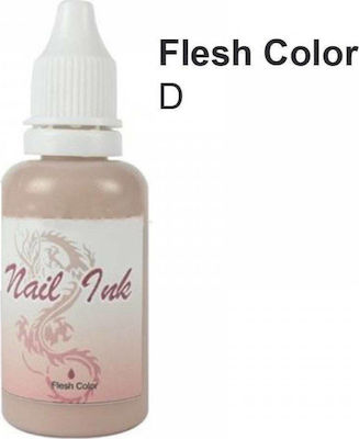 Airbrush Nail Ink Farben malen für Nägel Fleisch 30ml in Rosa Farbe 51051-D