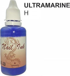 Airbrush Nail Ink Farben malen für Nägel Ultramarin 30ml in Blau Farbe 51051-H