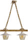 Heronia Pendant Lamp with Rope 2xE27 Brown
