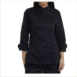 Axon Coat Chef Female Black with Long Sleeve Pe...