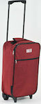 Colorlife 18696 Cabin Travel Suitcase Fabric Burgundy with 2 Wheels Height 53cm.