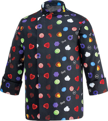 Egochef Bon Bon Chef Long Sleeve Cotton Jacket Multicolour