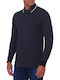 Fred Perry Herren Langarmshirt Polo Navy