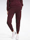 Classics French Terry Pantaloni de Trening Burgundy