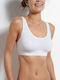 Double Comfort Women's Bra without Padding White