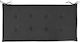 vidaXL Waterproof Bench Cushion for Garden Bench Black 120x50cm