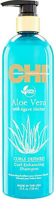 CHI Aloe Vera Σαμπουάν Λείανσης για Σγουρά Μαλλιά 739ml