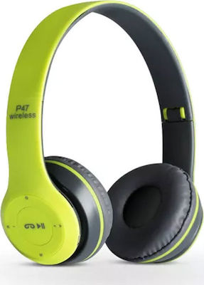 P47 Wireless BT Over Ear Headphones Greeα