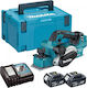 Makita DKP181RTJ Ренде 18V Безчеткови 2x5Ah със Скоростно Регулиране и със Система за Прахосмукачка