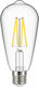 Elvhx Λάμπα LED 8W για Ντουί E27 και Σχήμα ST64 Θερμό Λευκό 1060lm