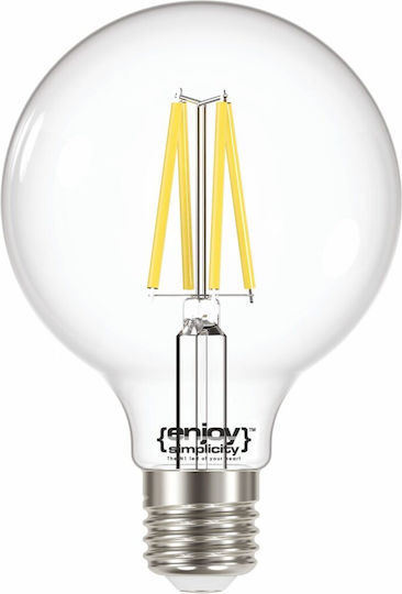 Elvhx Λάμπα LED 8W για Ντουί E27 και Σχήμα G95 Θερμό Λευκό 1060lm