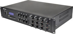 Adastra A8 Commercial Power Amplifier 8 Channels 200W/4Ω 100W/8Ω Equipped with USB/FM/Bluetooth Black