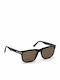 Tom Ford Men's Sunglasses with Black Acetate Frame and Brown Polarized Lenses FT0775 01H