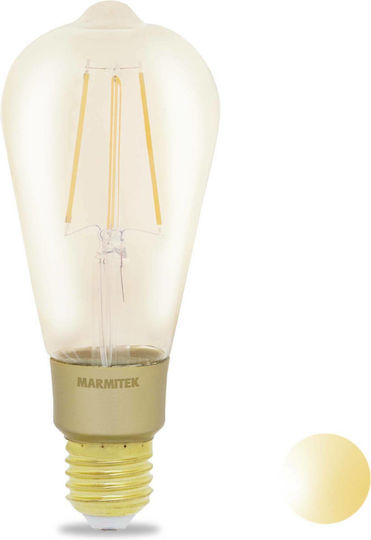 Marmitek Smart Bulb GLOW XLI LED 6W for Socket E27 and Shape ST64 Warm White 650lm Dimmable