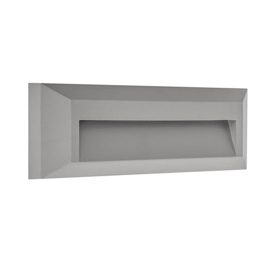 Adeleq Επιτοίχια Εξωτερική Πλαφονιέρα LED IP65 2W με Θερμό Λευκό Φως