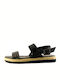 Marco Tozzi Women's Flat Sandals in Black Color