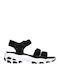 Fresh Catch Women's Flat Sandals Sporty in Black Color