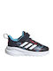 Fortarun Marvel Spider-Man Fortarun Kids Sports Shoes Running with Hoop & Loop Closure Legend Ink / Vivid Red / Signal Cyan
