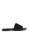 Leather Women's Flat Sandals Black