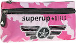 Busquets Superup Girls Pencil Case with 2 Compartments Pink