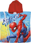 Das Home Kids Beach Poncho Spiderman Petrol Blue 120 x 60cm