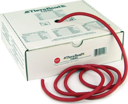 Thera-Band 51130 Bandă de rezistență pentru exerciții Gymtube Mediu Roșu 1m 1m