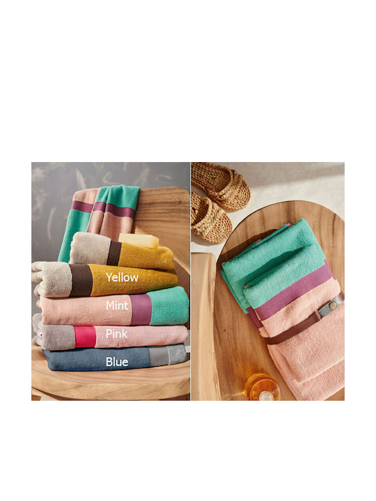Palamaiki 2pc Bath Towel Set Fandago Mint Weight 500gr/m²