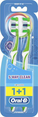 Oral-B Complete 5 Way Clean 40 1+1 Πράσινο - Πράσινο Medium