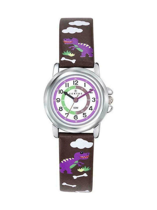 Certus Kids Analog Watch with Leather Strap Multicolour