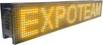 ExpoLedTeam Rolling LED Signs One - Sided Waterproof 128x16cm Yellow